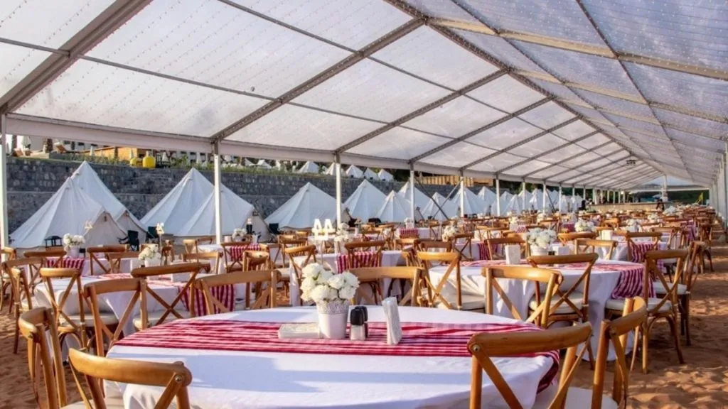 Beach Dining Area Long Beach Campground Ras Al Khaimah
