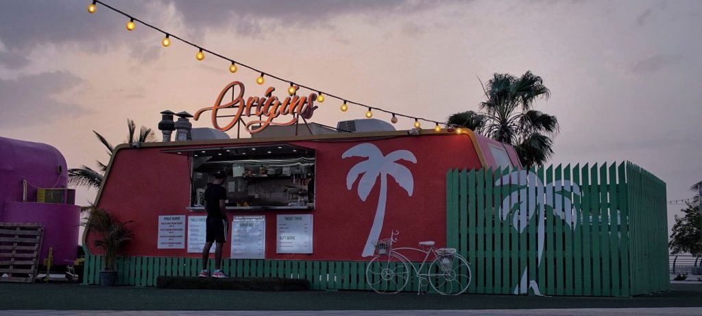 Origins Fast Food Truck in Marjan Island RAK