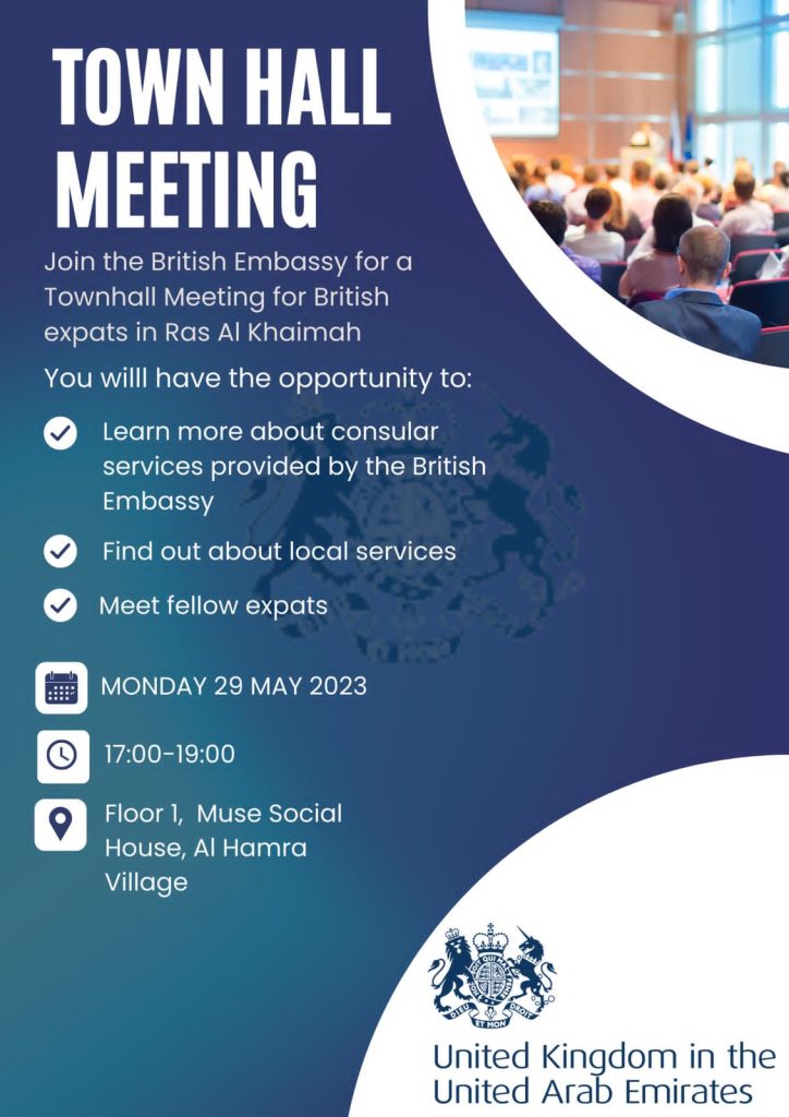 Town Hall Meeting for British Expats in RAK at Muse Social