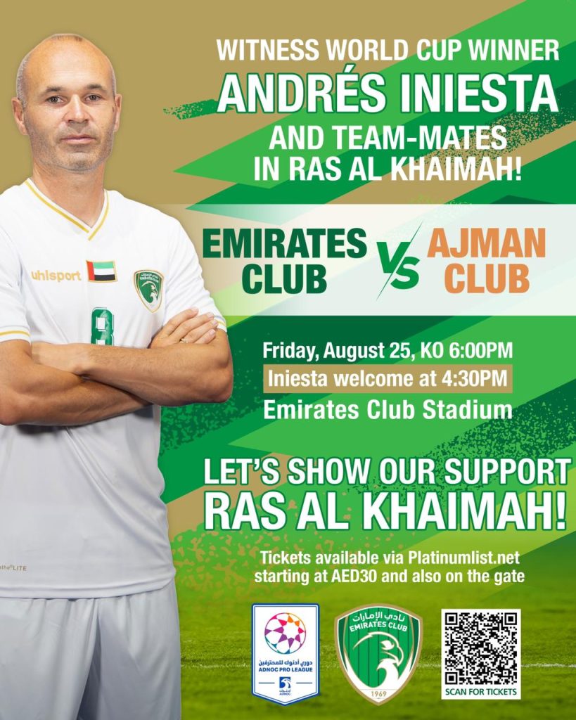 Meet Andres Iniesta and Team in RAK