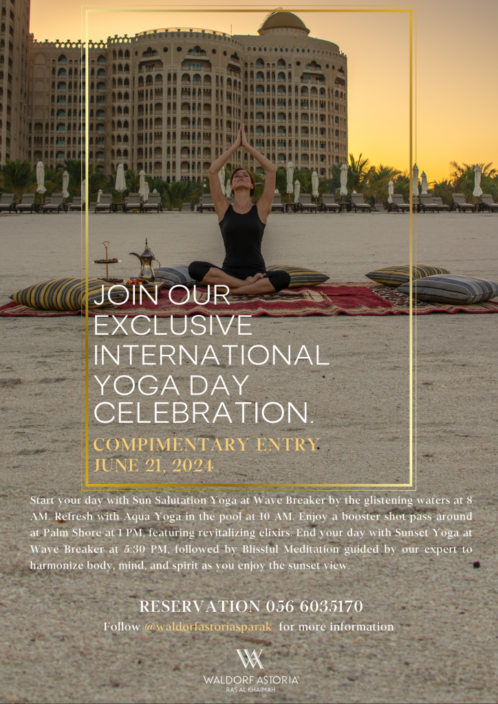 Celebrate Yoga International Day at Waldorf Astoria Ras Al Khaimah