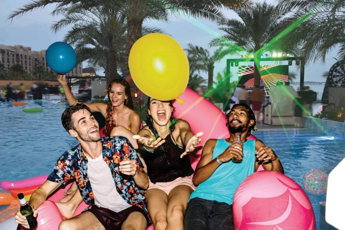 Enjoy this Splashing Pool party in Double tree by Hilton Resorts and Spa Ras Al Khaimah