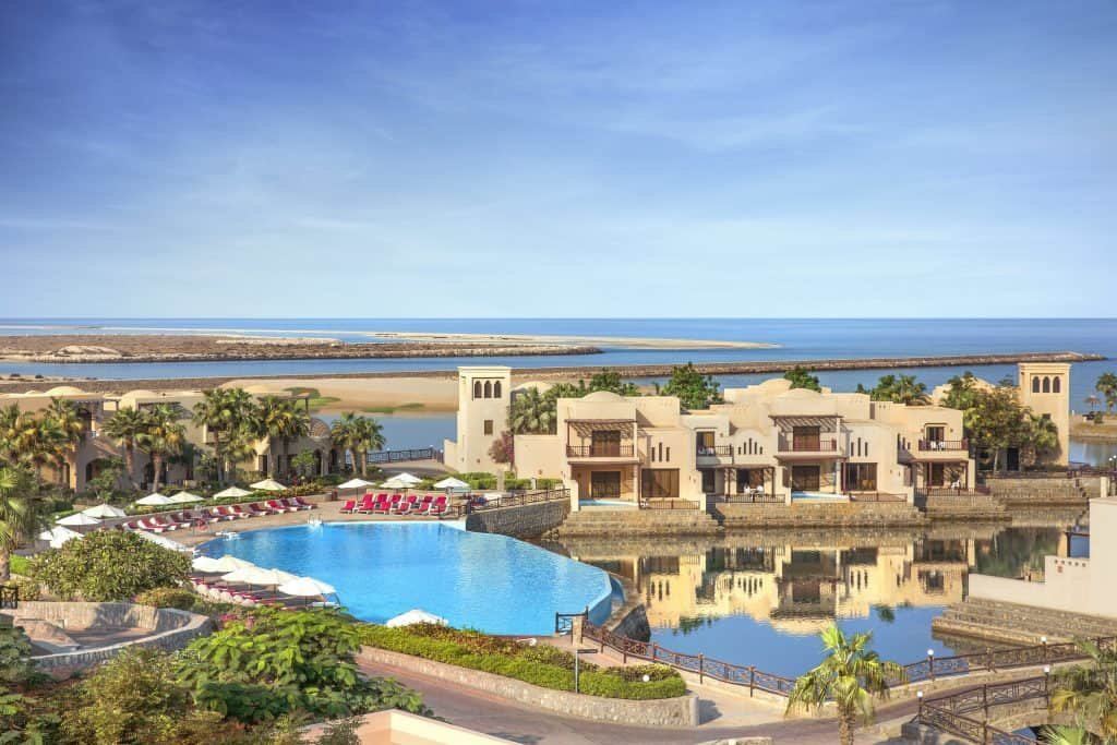 Pool and Brach access the Cove Rotana Resort