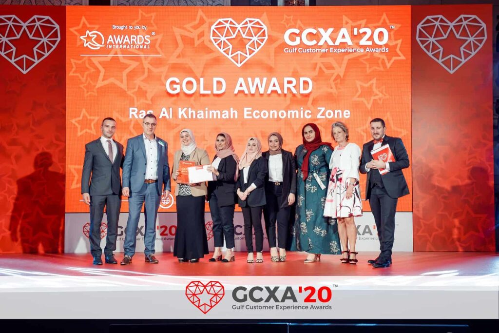 RAKEZ Customer Experience Team receives 3 prestigious awards during the Gulf Customer Experience Awards 2020 (1)