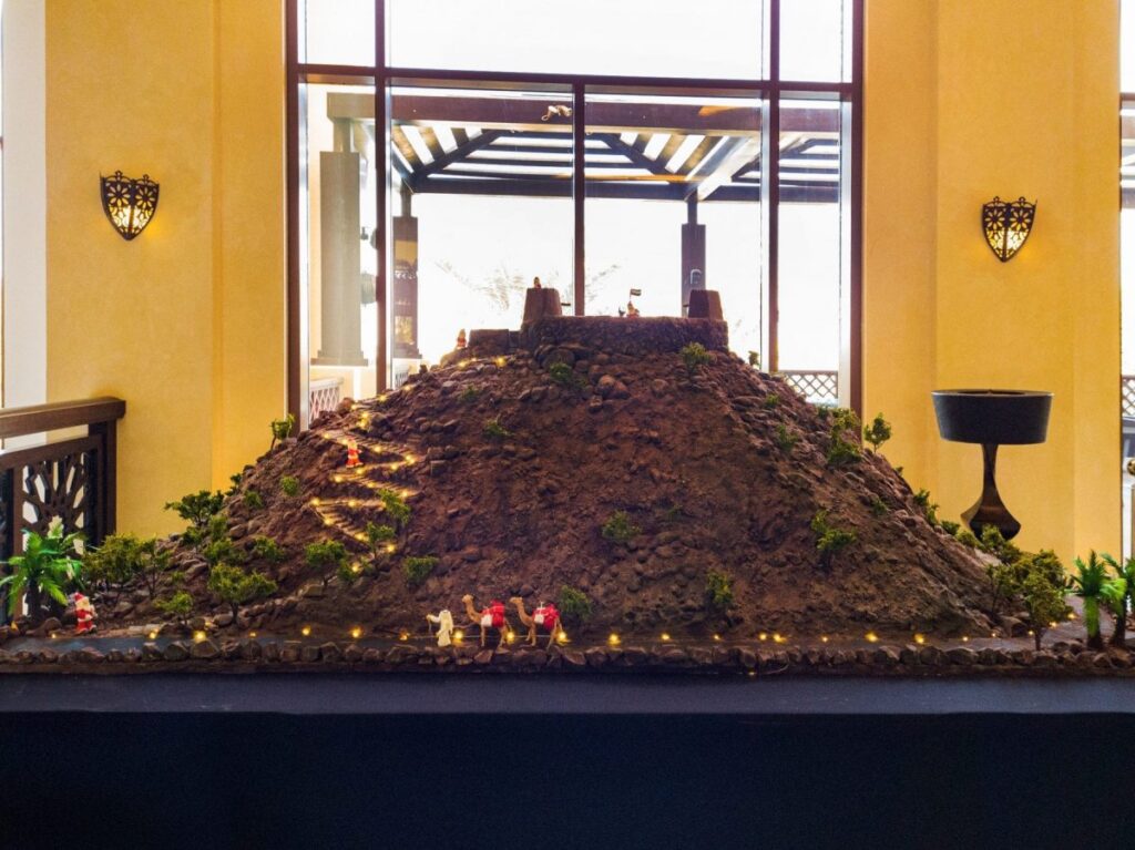 ‘The Dhayah Fort’ gets the chocolate treatment at Hilton Ras Al Khaimah Resort & Spa.