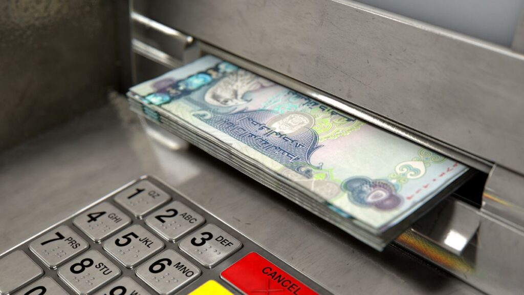 The polymer banknotes of Dh5, Dh10 and Dh50 in the UAE