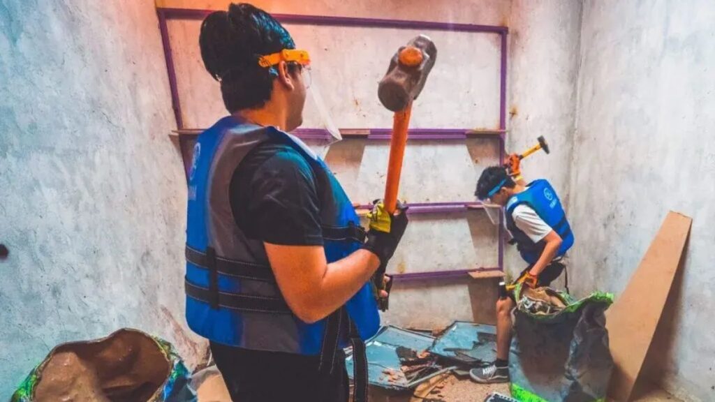 The Rage Room at Flipped Park, RAK