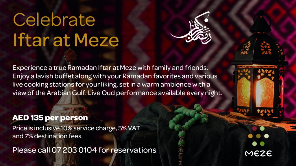 Indulge in the Best of Ramadan Dining at DoubleTree by Hilton Resort and Spa Marjan Island