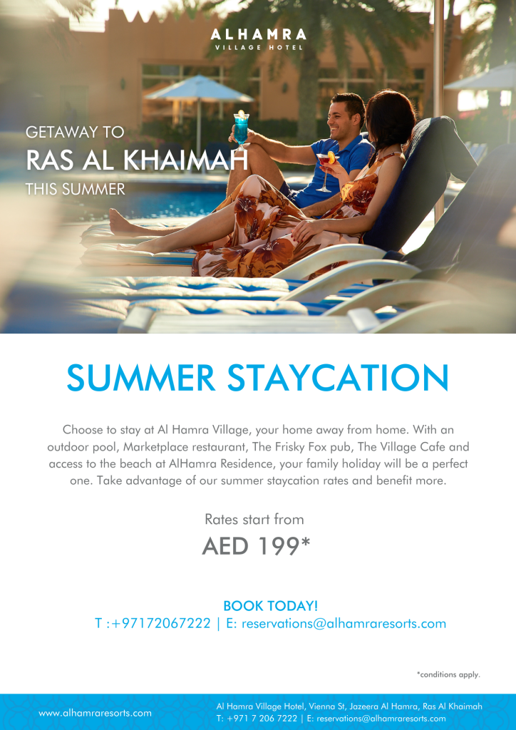 Staycation Offer at Al Hamra Residence and Village Hotel Ras Al Khaimah