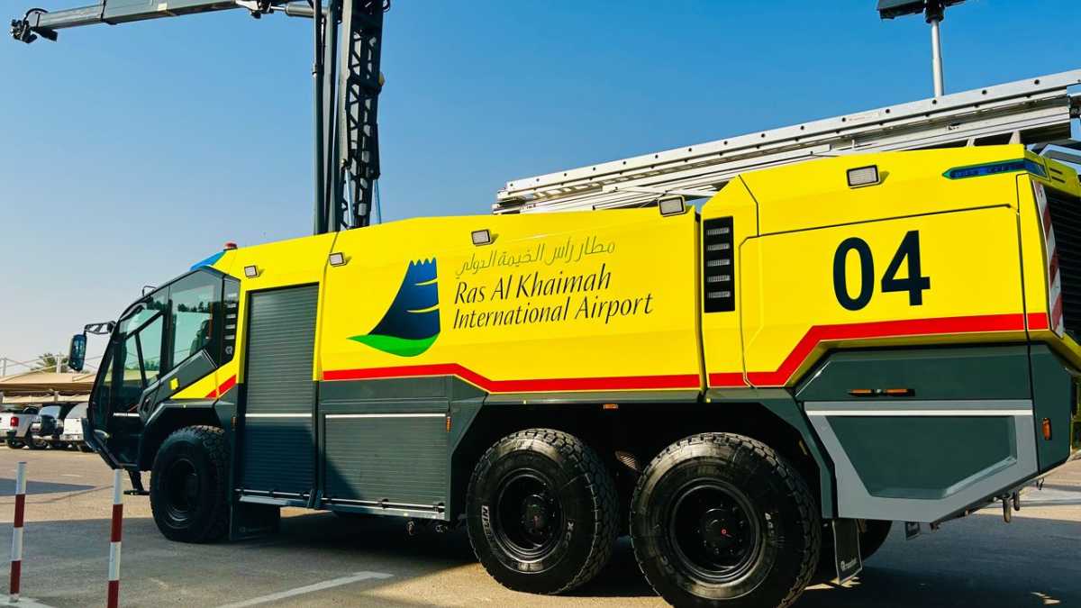 RAK Airport Welcomes Cutting-Edge Fire Truck to Its Fleet