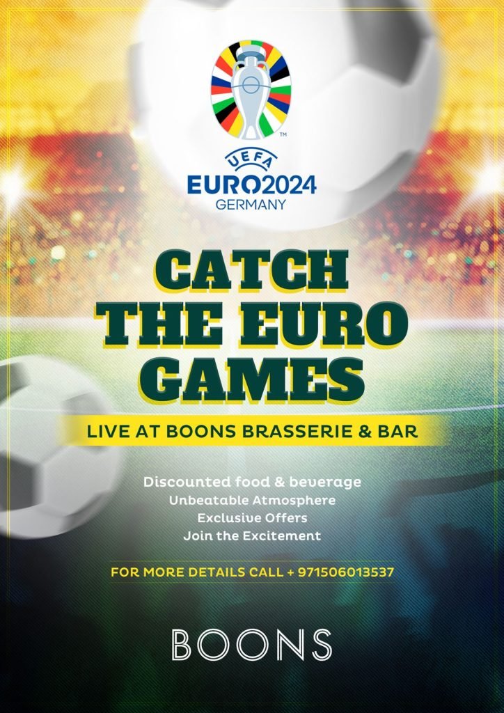 Euro Cup at Boons Brasserie and Bar Ras Al Khaimah