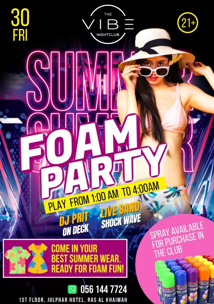 Foam Frenzy at The VIBE Nightclub!