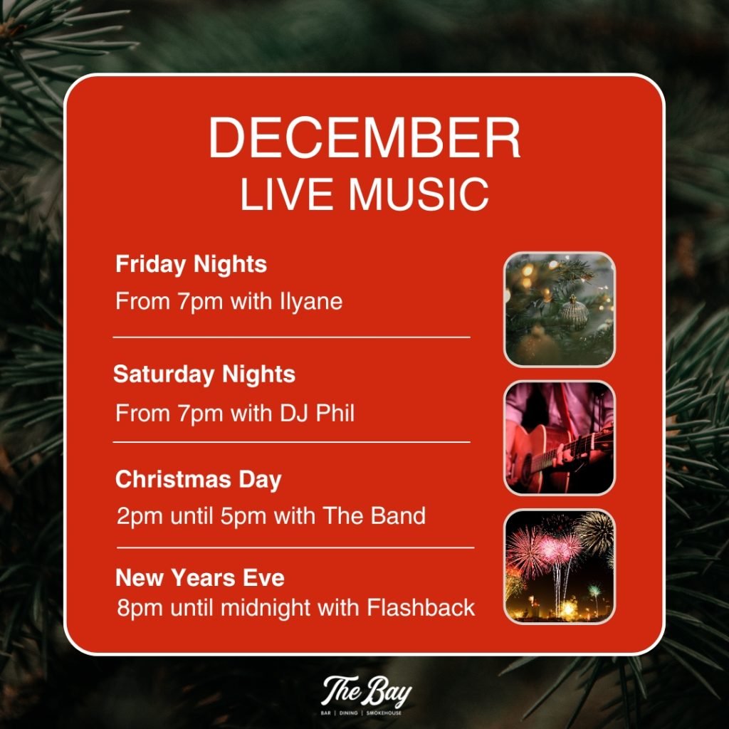 December Live Music At THE BAY