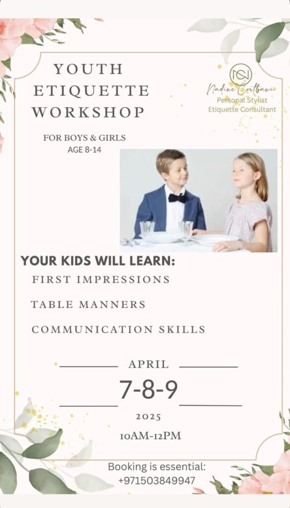 Youth Etiquette Workshop!