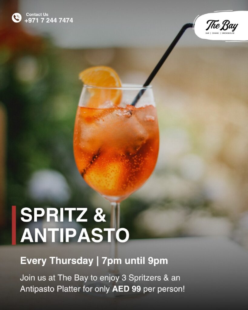 SPRITZ & ANTIPASTO nights at THE BAY