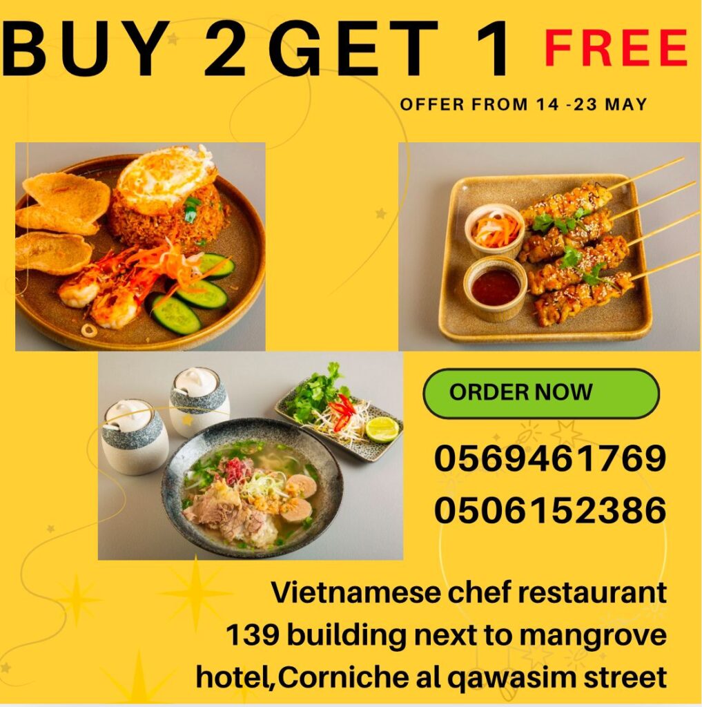 BUY 2 GET 1 at Vietnamese Chef Restaurant!