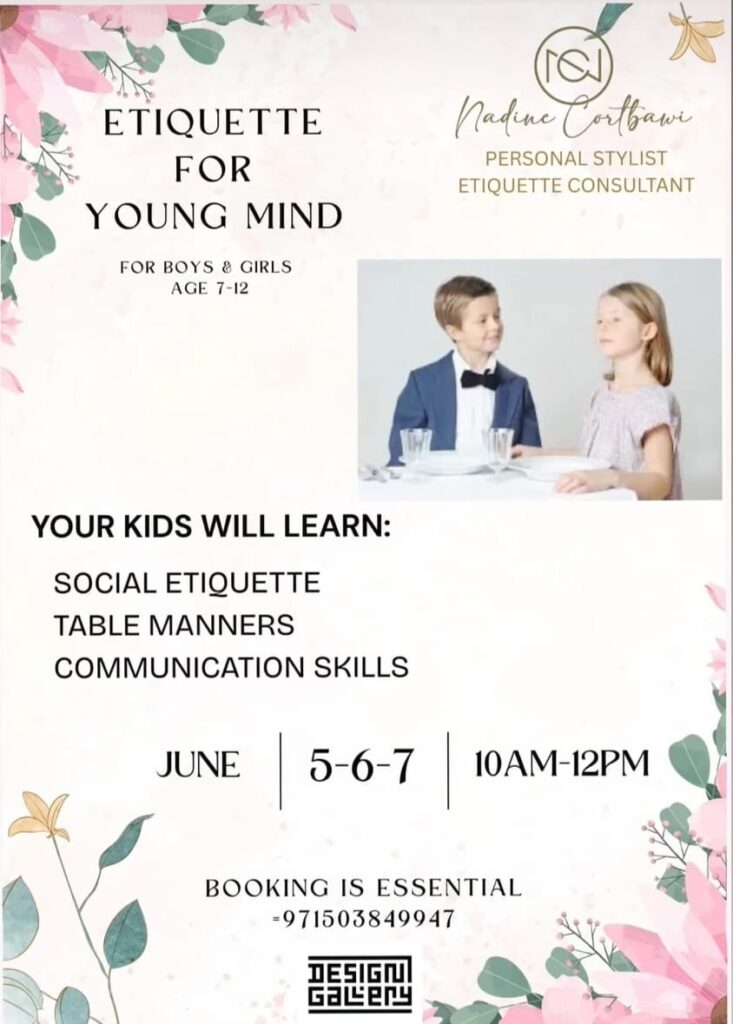 Etiquette for Yong Mind