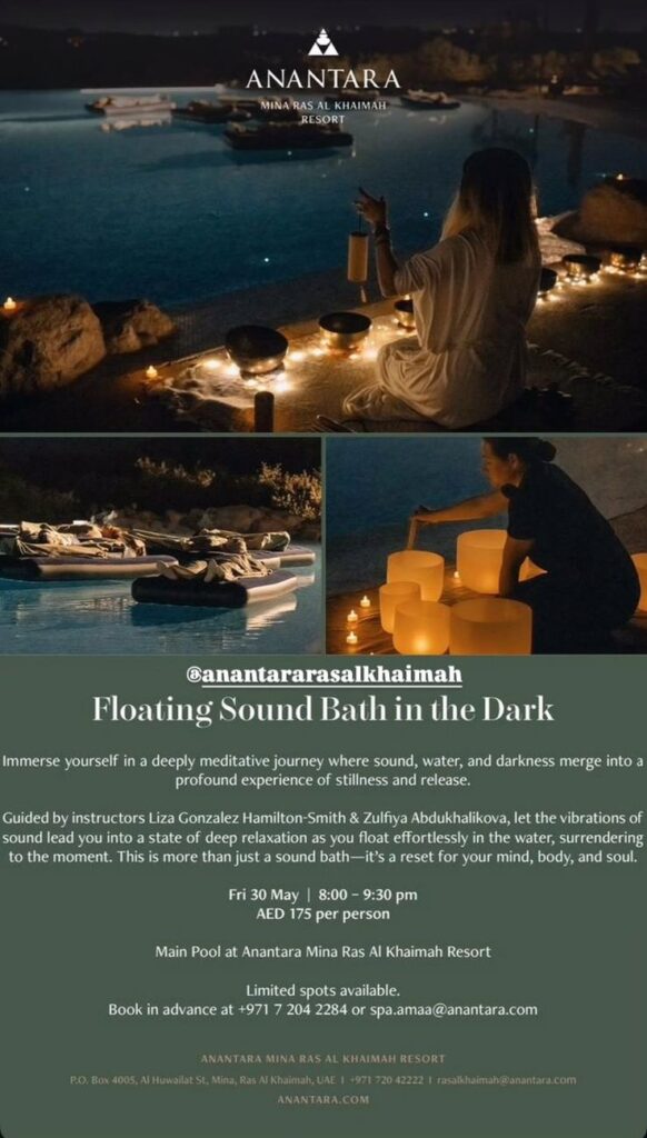Floating Sound Bath in the Dark!