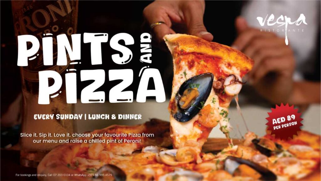 Pints & Pizza Sundays at Vespa
