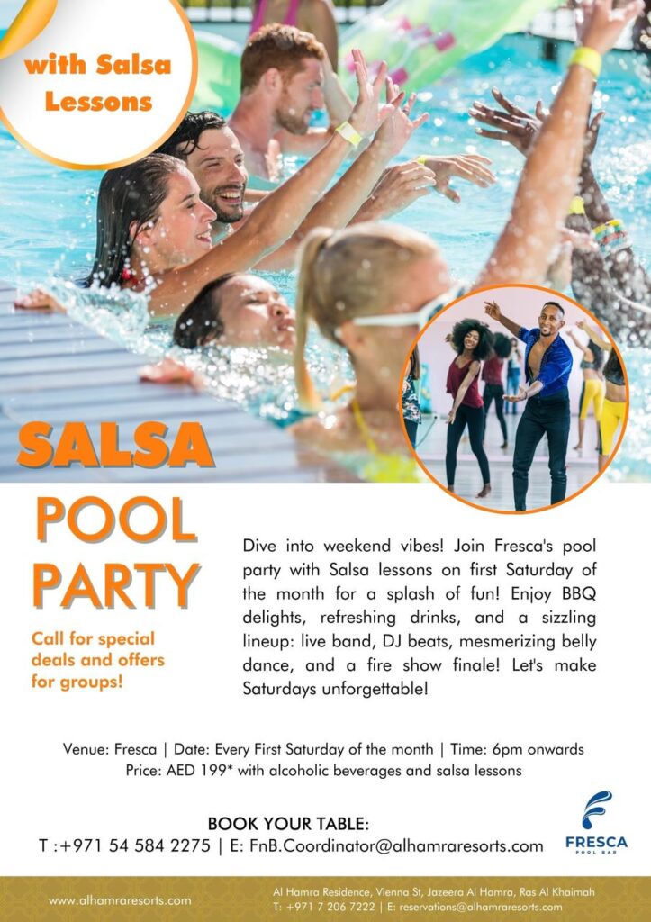 Salsa Pool Party at Fresca!