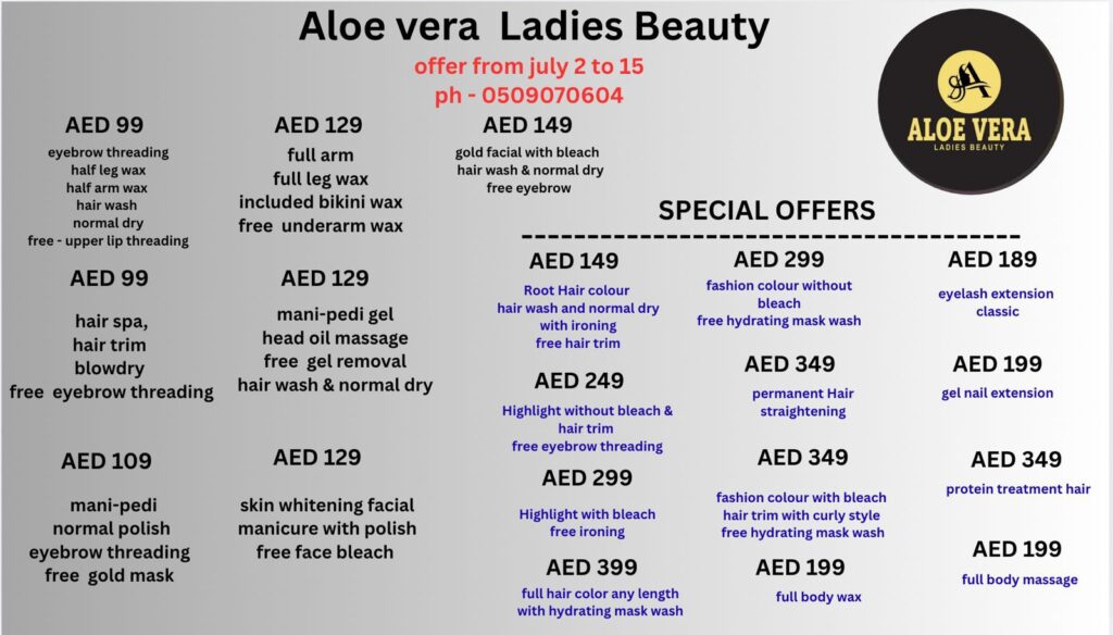 Summer Glam Deals at Aloe Vera Beauty!