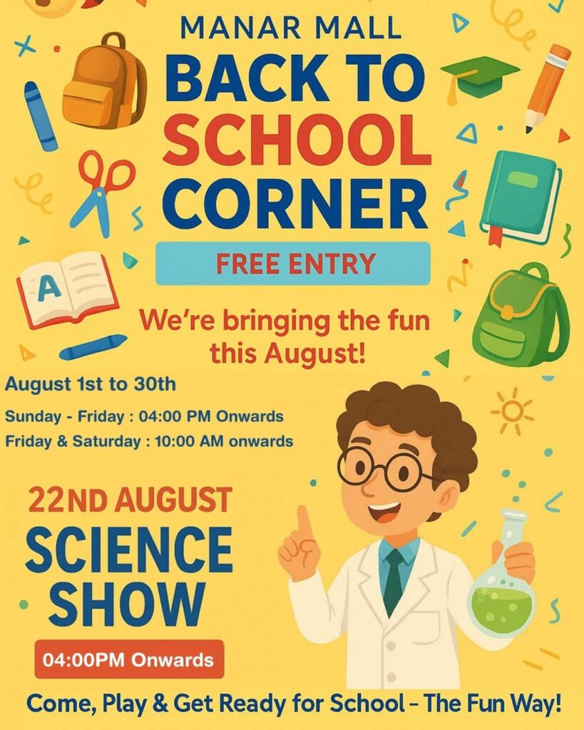 Science show at Manar Mall
