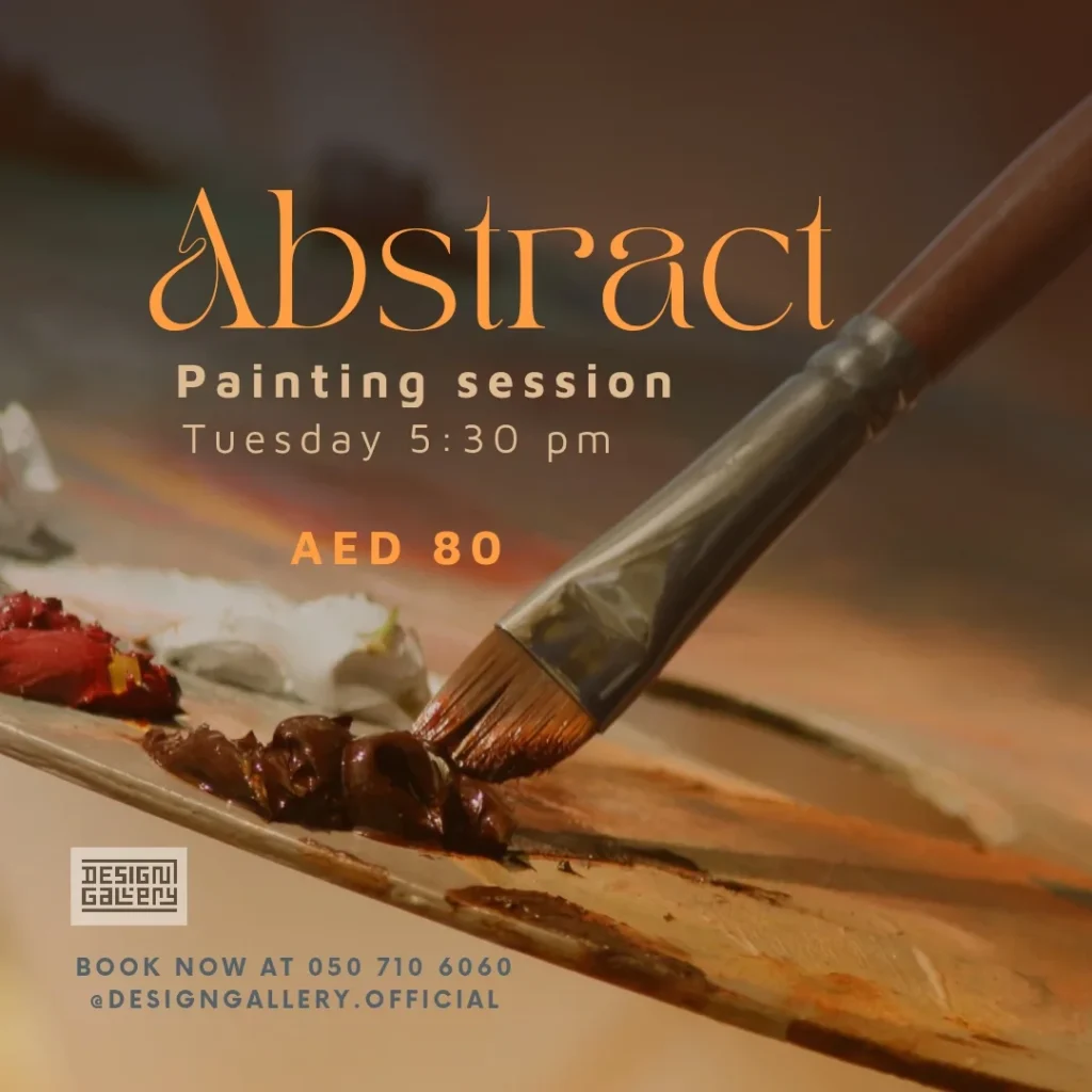 Abstract Painting Session at The Design Gallery