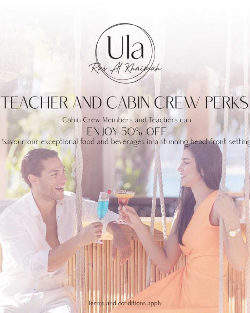 Teacher & Cabin Crew Sundays at Ula!