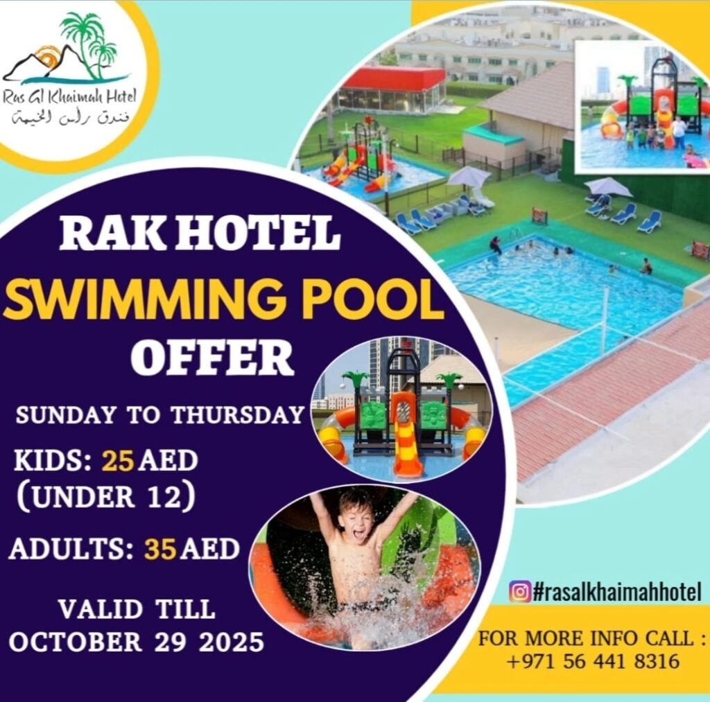 RAK Hotel Swimming Pool Offer