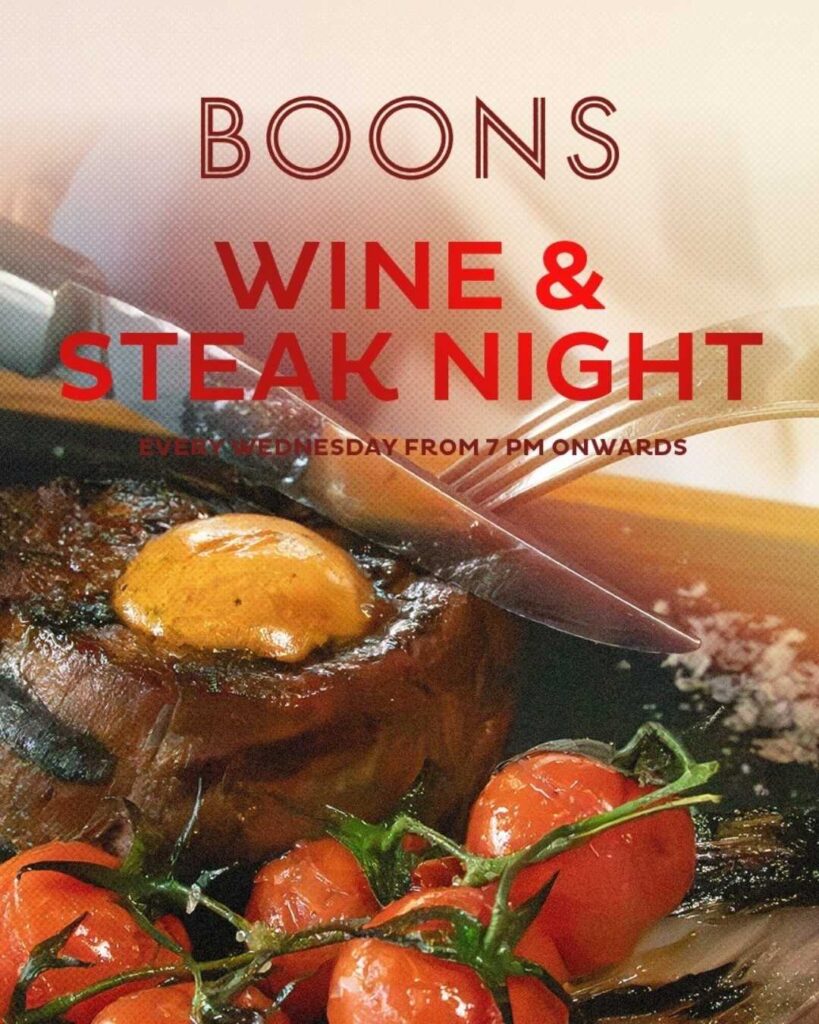 Boons Wine & Steak Night