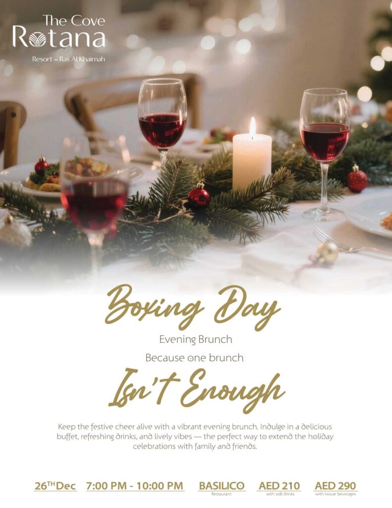 Celebrate Festive Season at Cove Rotana Ras Al Khaimah
