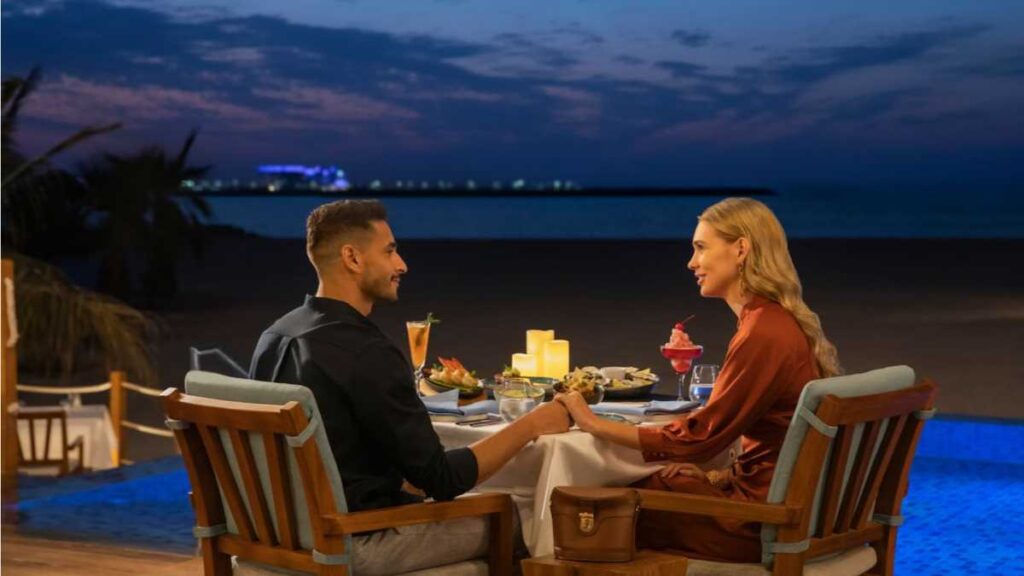 Glowing Christmas Eve at Shore House