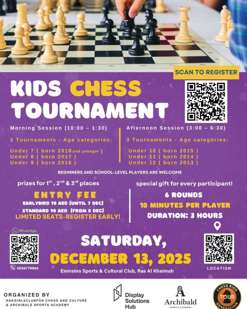 Kids Chess Tournament RAK
