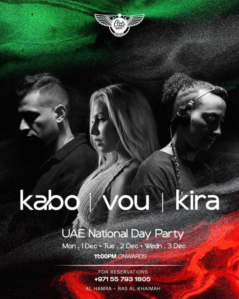 Celebrate UAE National Day at Club Cloud Nine!
