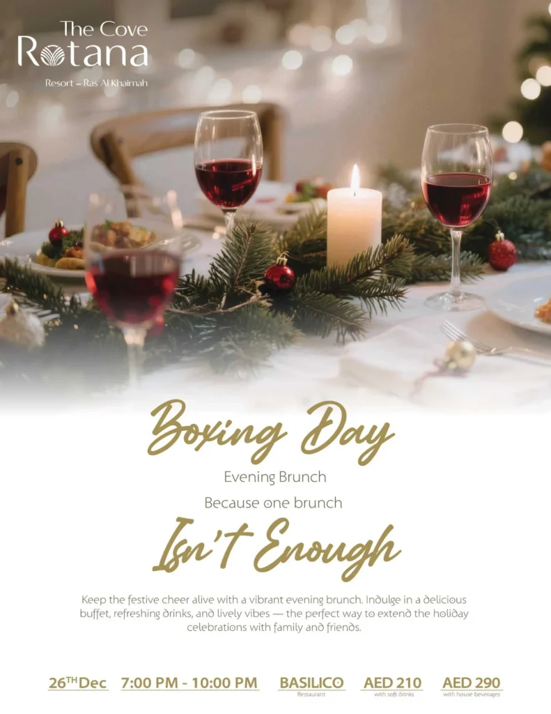 Boxing Day Evening Brunch at Basilico