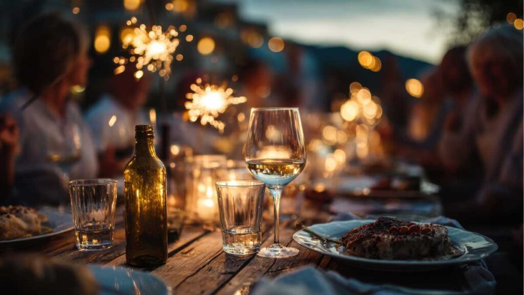 Christmas Dinner by the Pool