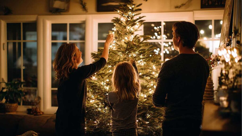 Tree lighting ceremony at DoubleTree