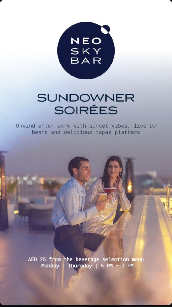Sundowner Soirées at Neo Sky Bar