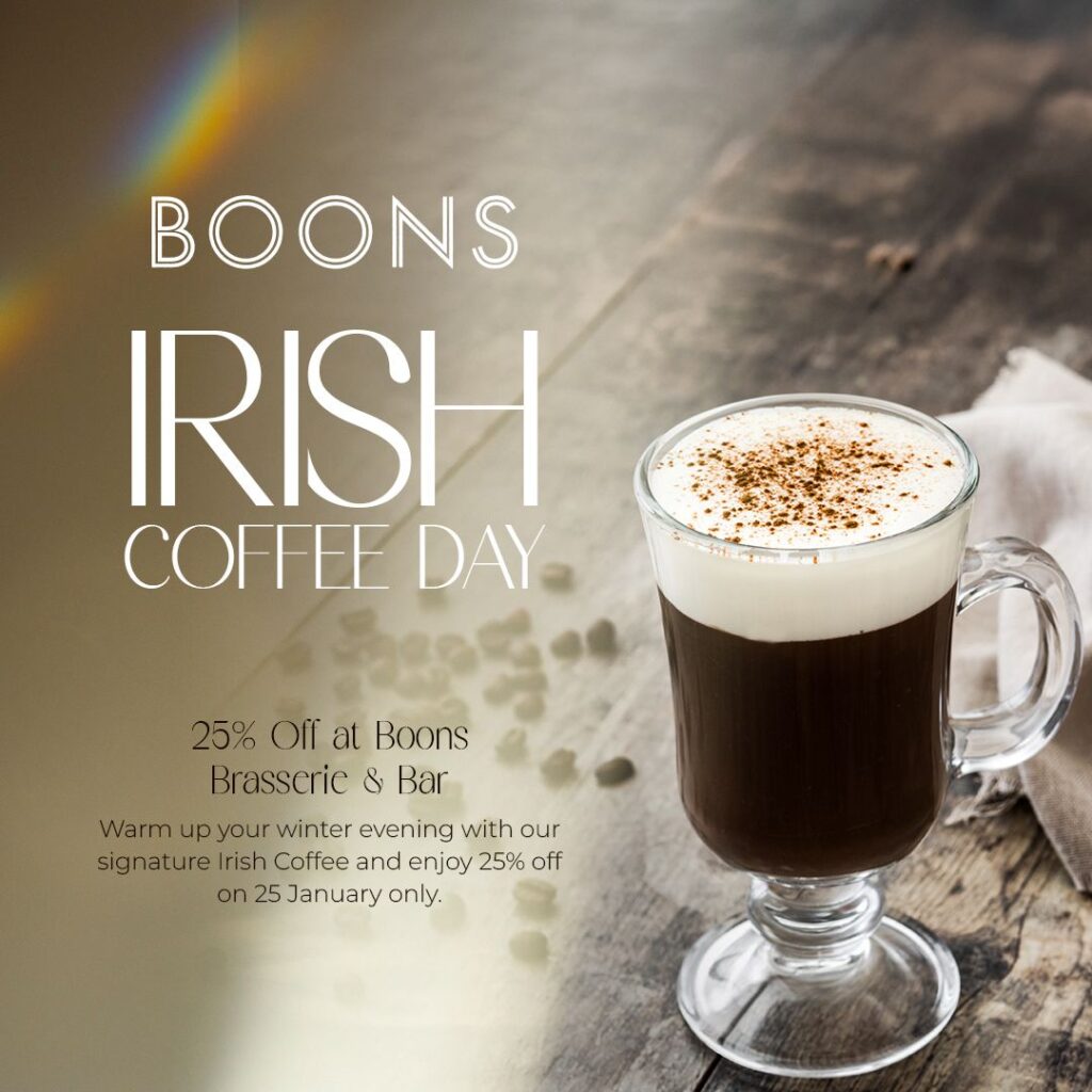 Boons Irish Coffee Day