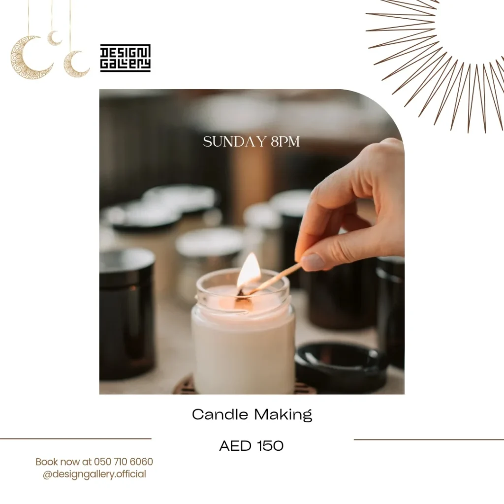 Candle Making Workshop at DESIGN Gallery