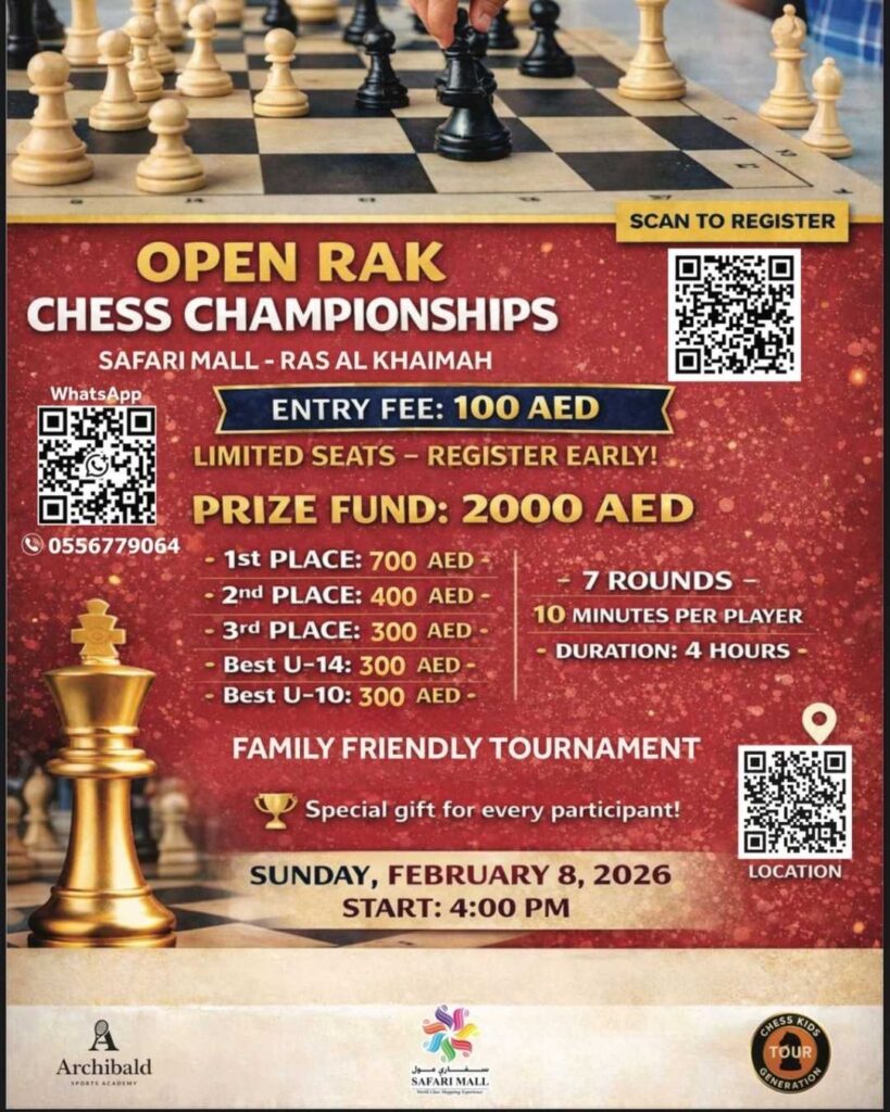 OPEN RAK Chess Championships 2026