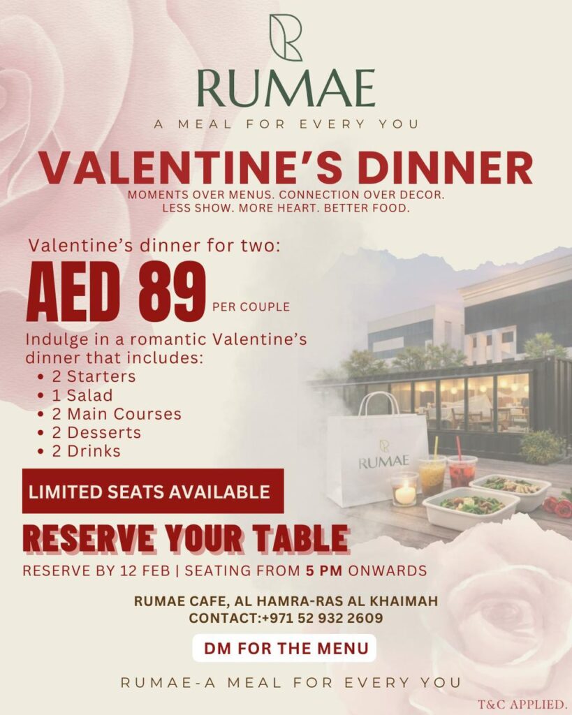 Valentine’s Dinner at RUMAE