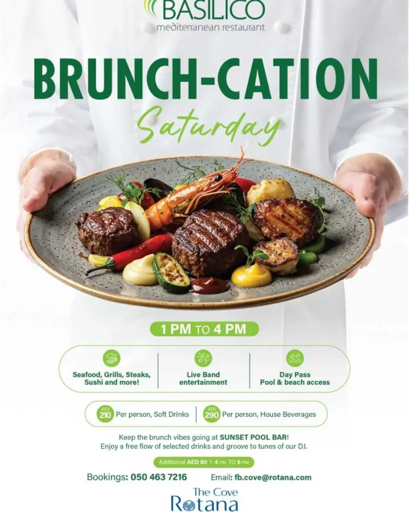 Brunch-cation Saturdays at Basilico