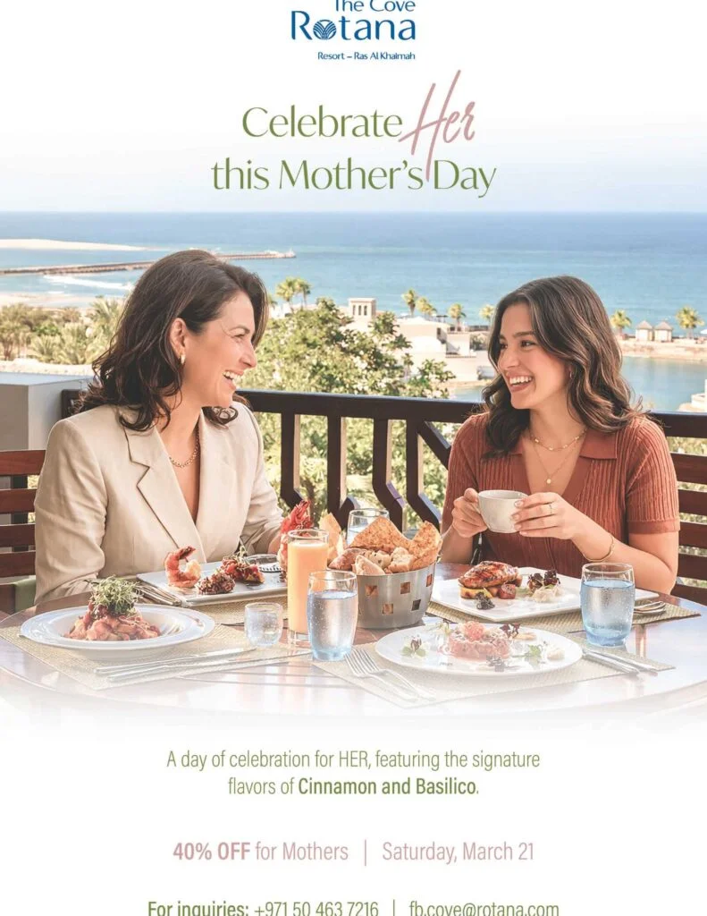 Special Mother’s Day Treat at The Cove Rotana Resort