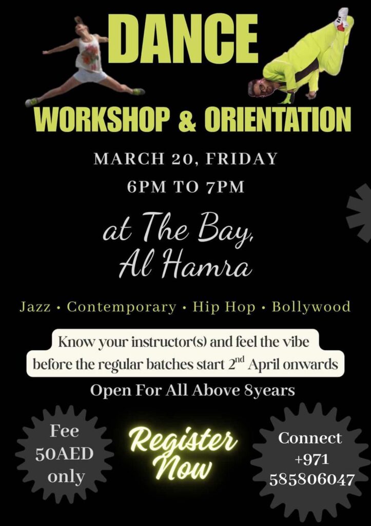 Dance Workshop & Orientation at The Bay