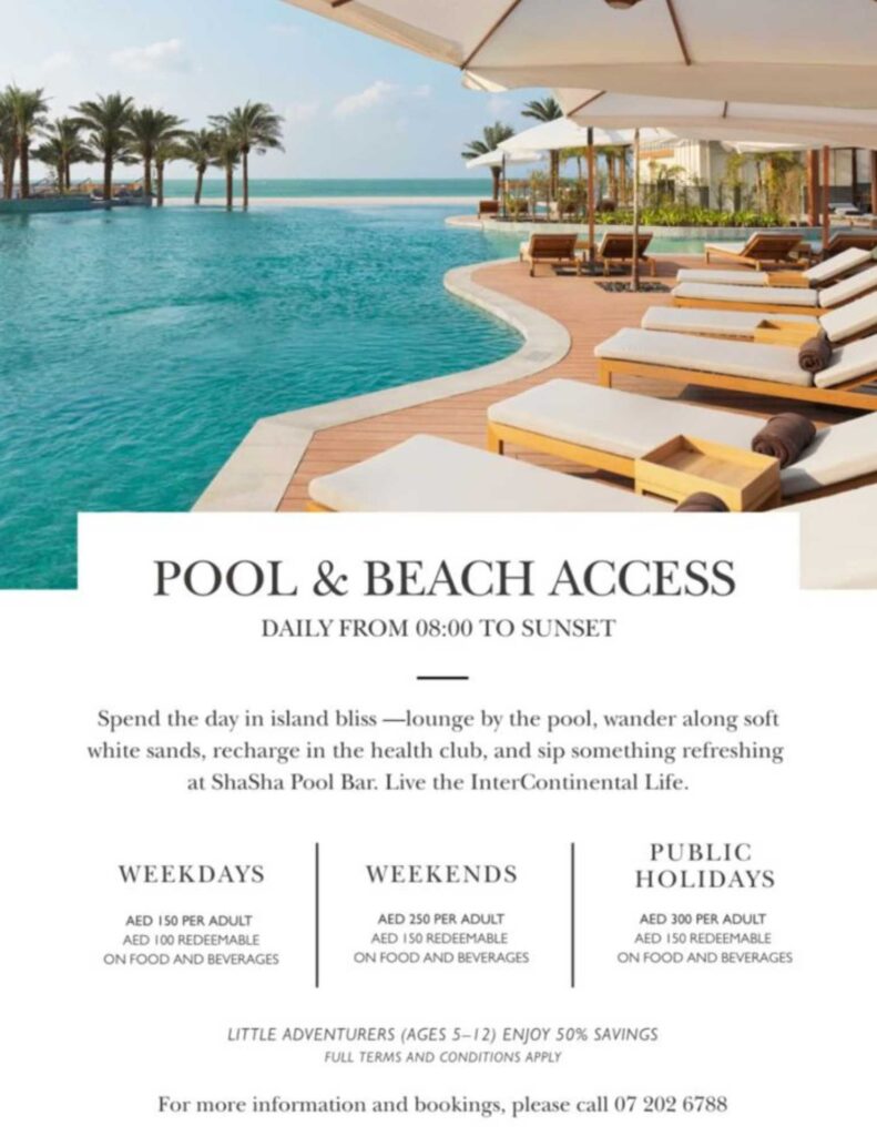 Your Perfect Day Pass at InterContinental Ras Al Khaimah