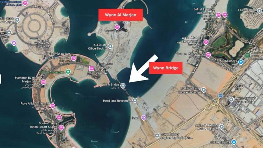 The Wynn Bridge Location RAK